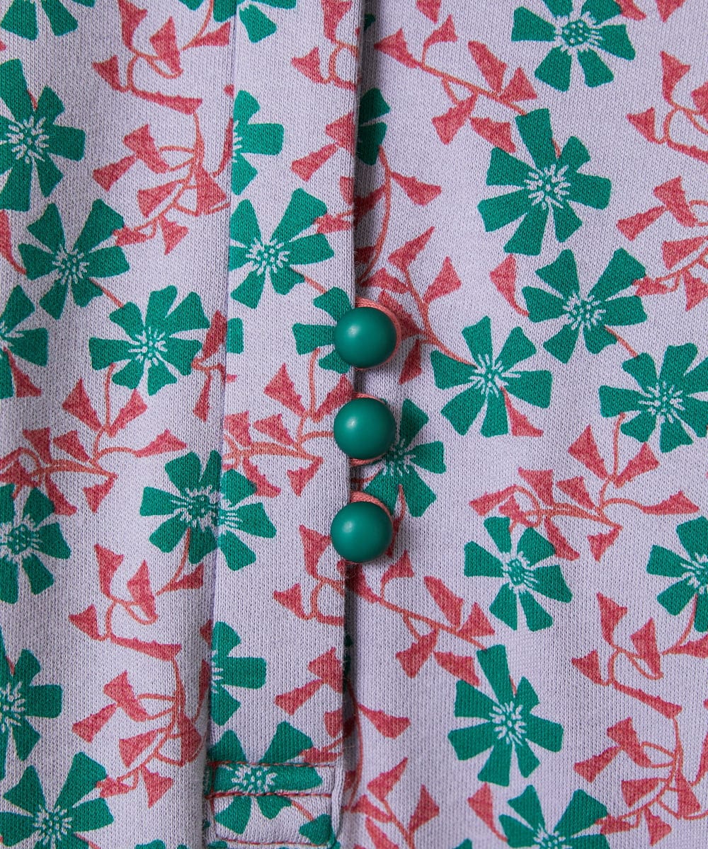 GJPDE36260 Jocomomola(ホコモモラ) Los molinos de vient フラワープリントワンピース ラベンダー