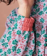 GJPDE36260 Jocomomola(ホコモモラ) Los molinos de vient フラワープリントワンピース ラベンダー