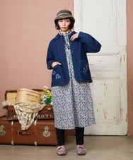 GJPDE36260 Jocomomola(ホコモモラ) Los molinos de vient フラワープリントワンピース ラベンダー