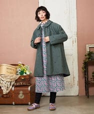 GJPDE36260 Jocomomola(ホコモモラ) Los molinos de vient フラワープリントワンピース ラベンダー