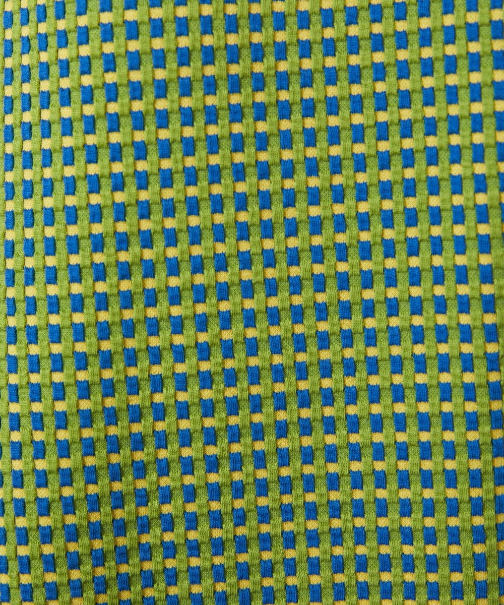 GJPDE39300 Jocomomola(ホコモモラ) Encrucijada チェックジャカードワンピース グリーン