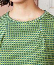 GJPDE39300 Jocomomola(ホコモモラ) Encrucijada チェックジャカードワンピース グリーン