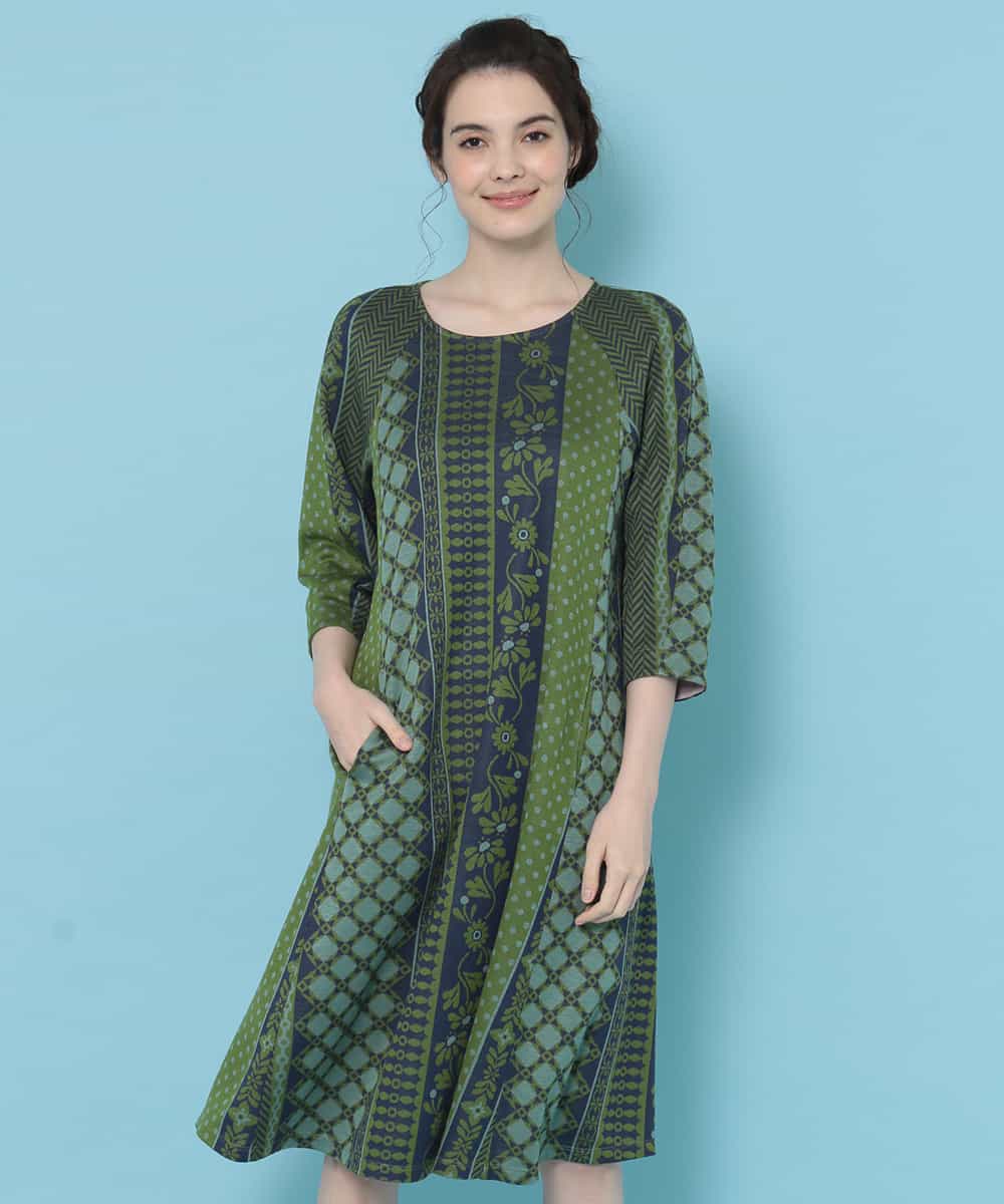 Jocomomola ホコモモラ Jardin ジャカードワンピース イトキンオンラインストア