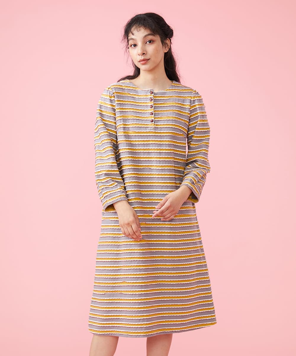 Trekking ボーダーワンピース(ワンピース) | Jocomomola(ホコモモラ
