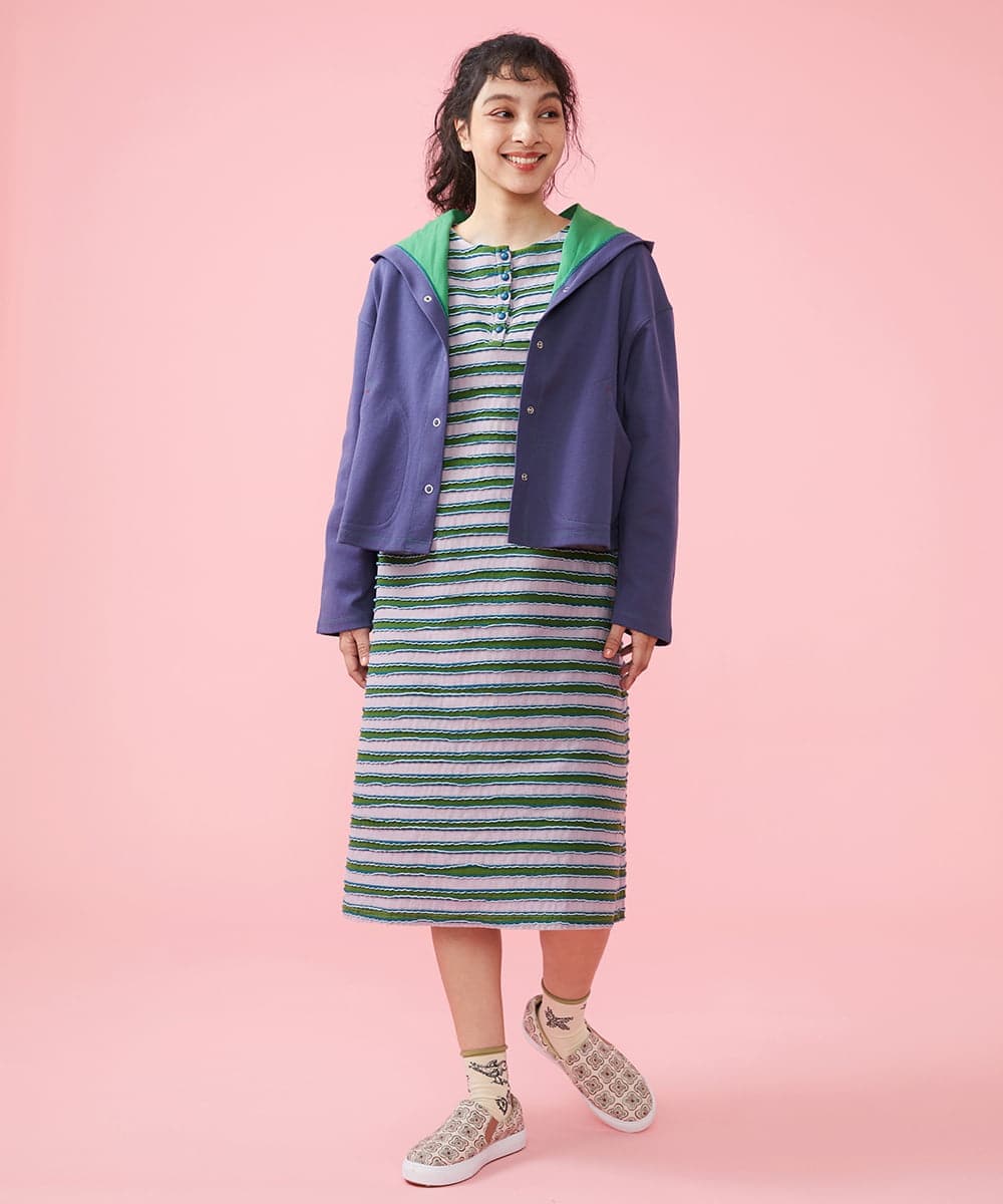 Trekking ボーダーワンピース(ワンピース) | Jocomomola(ホコモモラ