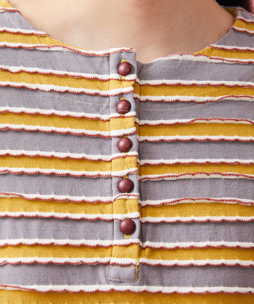 Trekking ボーダーワンピース(ワンピース) | Jocomomola(ホコモモラ