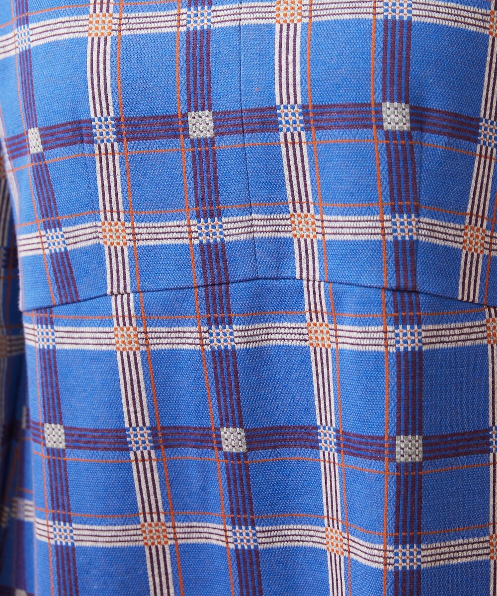 GJPDT01280 Jocomomola(ホコモモラ) Azul チェックワンピース ブルー
