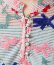 GJPFD01330 Jocomomola(ホコモモラ) Caballerias アニマルジャカードシアーワンピース ピンク