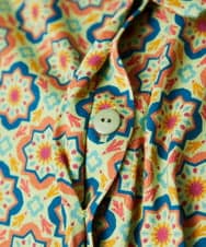 GJPFD30260 Jocomomola(ホコモモラ) En un sueno 幾何学プリントワンピース グリーン