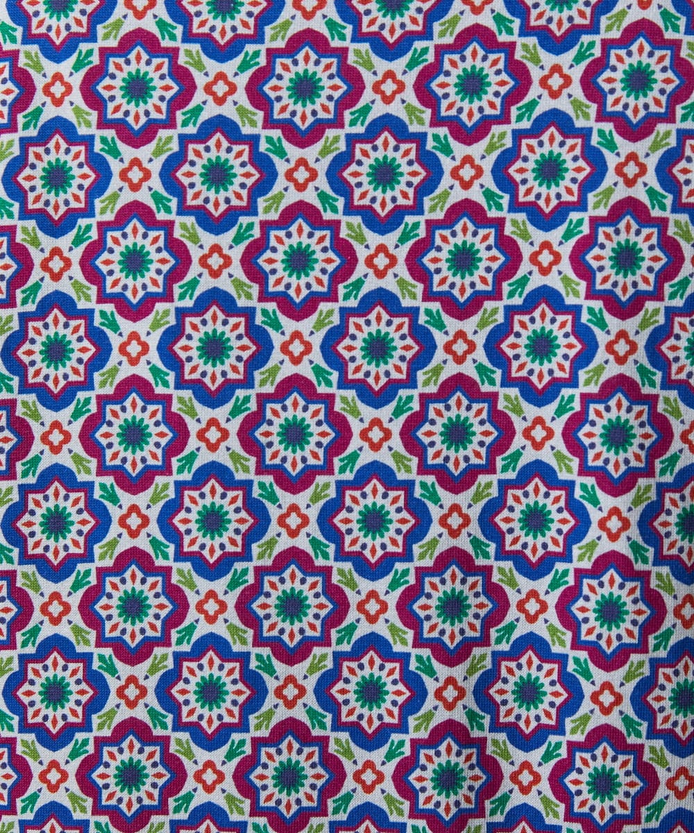 GJPFD30260 Jocomomola(ホコモモラ) En un sueno 幾何学プリントワンピース パープル