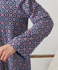 GJPFD30260 Jocomomola(ホコモモラ) En un sueno 幾何学プリントワンピース パープル