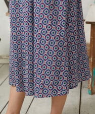 GJPFD30260 Jocomomola(ホコモモラ) En un sueno 幾何学プリントワンピース パープル