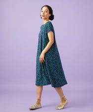 GJPGD30270 Jocomomola(ホコモモラ) Dorotea フラワープリントワンピース ネイビー