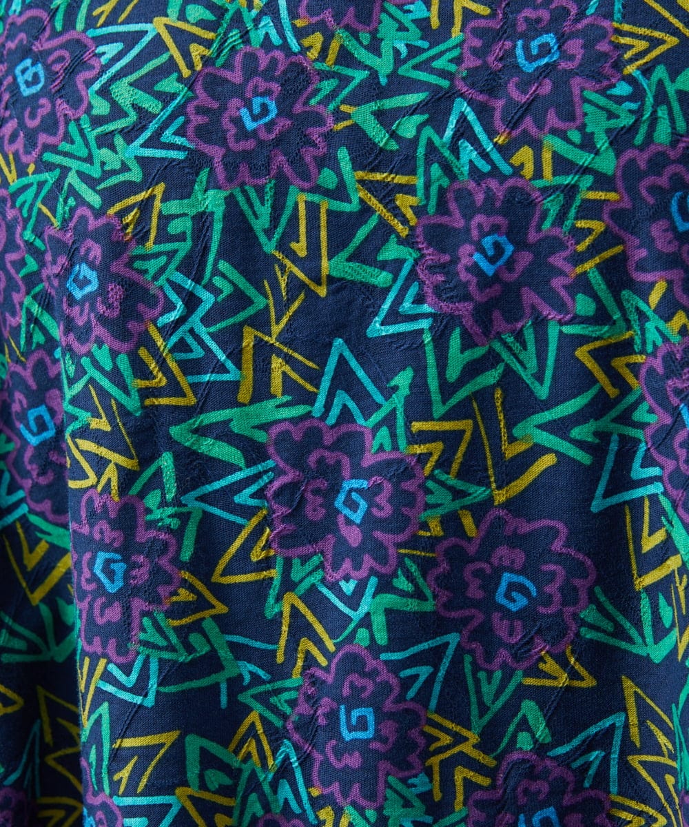 GJPGD30270 Jocomomola(ホコモモラ) Dorotea フラワープリントワンピース ネイビー