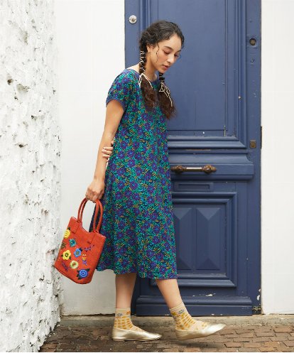 GJPGD30270 Jocomomola Dorotea フラワープリントワンピース