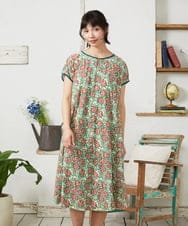 GJPGD30270 Jocomomola(ホコモモラ) 【早割10％OFF】フラワープリントワンピース アイボリー