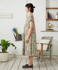 GJPGD30270 Jocomomola(ホコモモラ) 【早割10％OFF】フラワープリントワンピース アイボリー