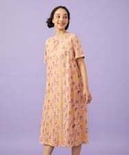 GJPGD34290 Jocomomola(ホコモモラ) Sala de baile ブークレジャカードワンピース サーモンピンク