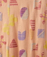 GJPGD34290 Jocomomola(ホコモモラ) Sala de baile ブークレジャカードワンピース サーモンピンク