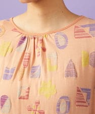 GJPGD34290 Jocomomola(ホコモモラ) Sala de baile ブークレジャカードワンピース サーモンピンク