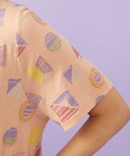 GJPGD34290 Jocomomola(ホコモモラ) Sala de baile ブークレジャカードワンピース サーモンピンク