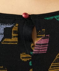 GJPGD34290 Jocomomola(ホコモモラ) Sala de baile ブークレジャカードワンピース ブラック