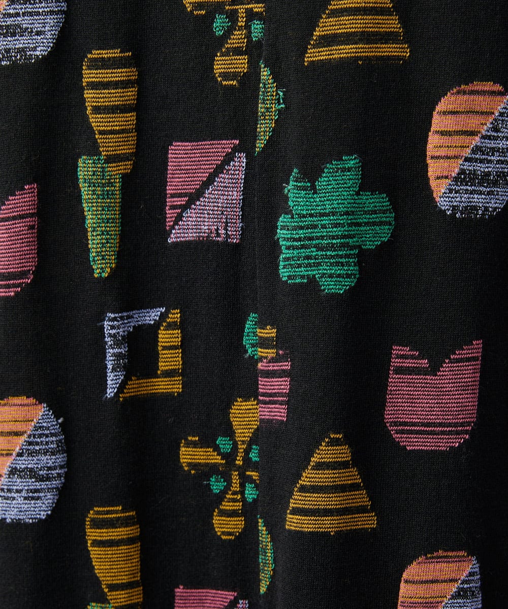 GJPGD34290 Jocomomola(ホコモモラ) Sala de baile ブークレジャカードワンピース ブラック