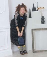 GJPGD70330 Jocomomola(ホコモモラ) Calle Cervantes ドッキングワンピース ブラック