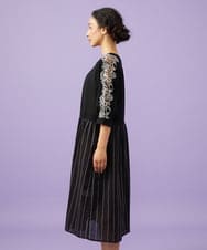 GJPGD70330 Jocomomola(ホコモモラ) Calle Cervantes ドッキングワンピース ブラック