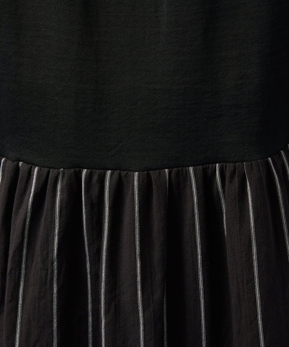 GJPGD70330 Jocomomola(ホコモモラ) Calle Cervantes ドッキングワンピース ブラック