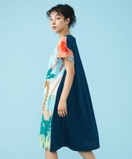 GJPGT02250 Jocomomola(ホコモモラ) Vacacione ジャカードワンピース ライトブルー