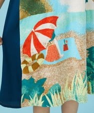 GJPGT02250 Jocomomola(ホコモモラ) Vacacione ジャカードワンピース ライトブルー