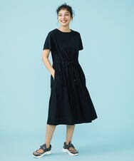 GJPGT43250 Jocomomola(ホコモモラ) Reflexion リップルワンピース ブラック