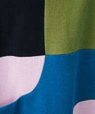GJPGT47240 Jocomomola(ホコモモラ) Multicolor パッチワークワンピース ブラック