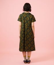 GJPHD30280 Jocomomola(ホコモモラ) 【早割10％OFF】幾何調プリントカットソーワンピース ブラック
