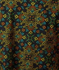 GJPHD30280 Jocomomola(ホコモモラ) 【早割10％OFF】幾何調プリントカットソーワンピース ブラック