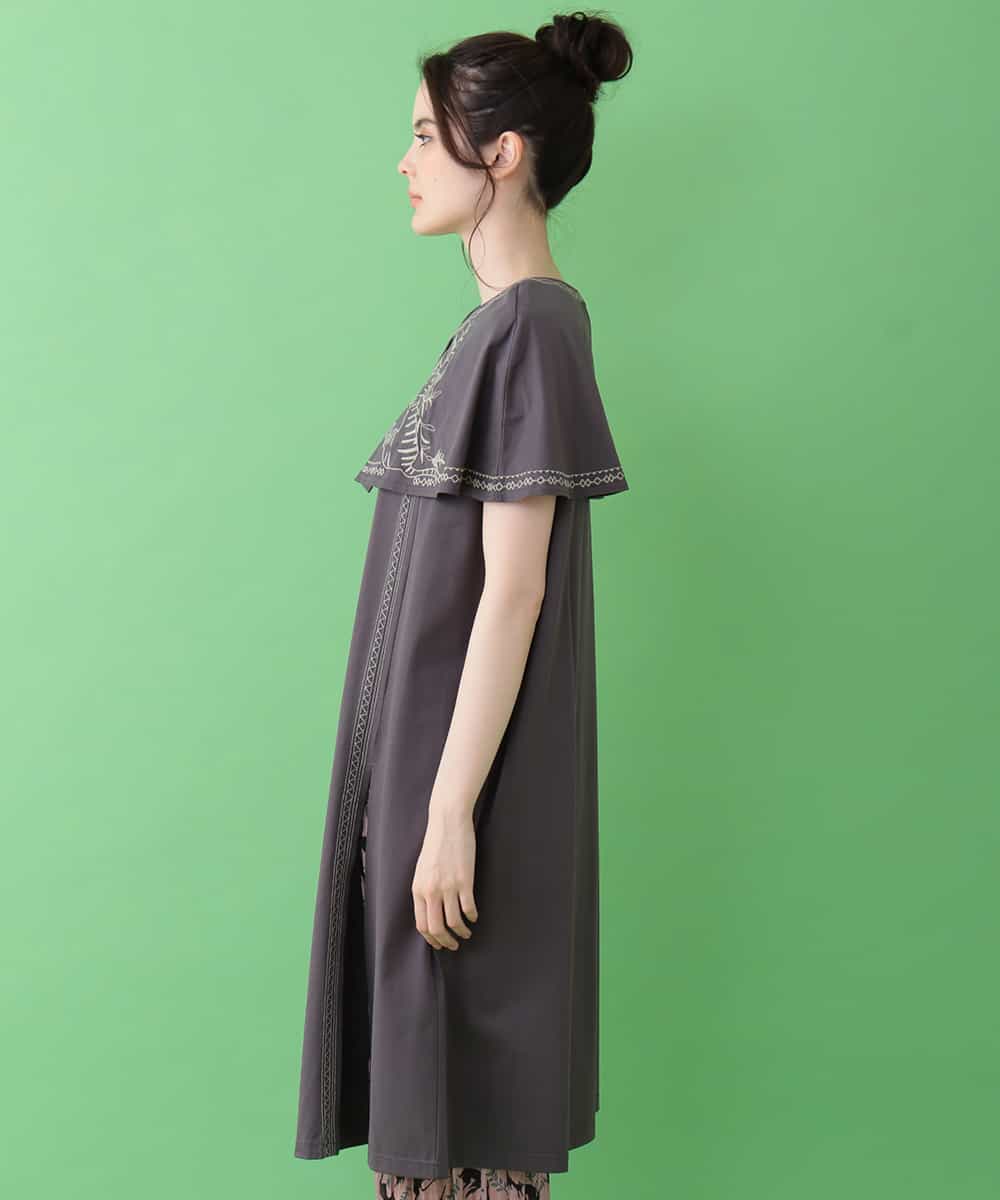 Jocomomola ホコモモラ Gato Nocturno 刺繍チュニックワンピース イトキンオンラインストア