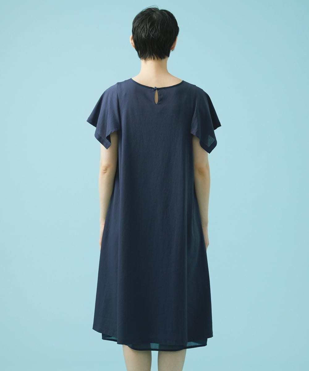 GJPHS36220 Jocomomola(ホコモモラ) Liso レイヤードワンピース ネイビー