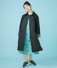 GJPHV30250 Jocomomola(ホコモモラ) 【接触冷感】Chirimiri 猫モチーフプリントワンピース ライトブルー