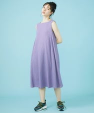 GJPHV31240 Jocomomola(ホコモモラ) Floracion フラワージャカードノースリーブワンピース グリーン