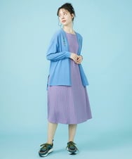 GJPHV31240 Jocomomola(ホコモモラ) Floracion フラワージャカードノースリーブワンピース グリーン