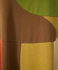 GJPJB36300 Jocomomola(ホコモモラ) 【早割10％OFF】パッチワークワンピース ブルー