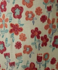 GJPJB39300 Jocomomola(ホコモモラ) Calle de los Jardines フラワージャカードワンピース ブラック