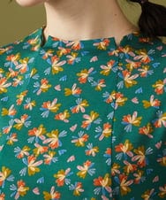 GJPJB42270 Jocomomola(ホコモモラ) Petalo フラワープリントワンピース グリーン