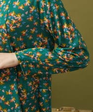 GJPJB42270 Jocomomola(ホコモモラ) Petalo フラワープリントワンピース グリーン