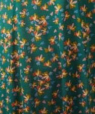 GJPJB42270 Jocomomola(ホコモモラ) Petalo フラワープリントワンピース グリーン