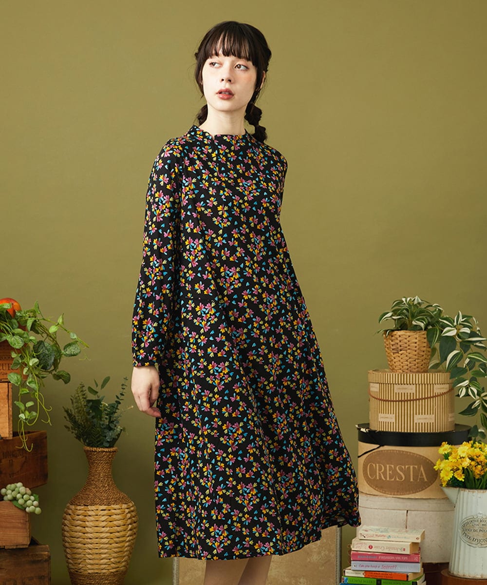 GJPJB42270 Jocomomola Petalo フラワープリントワンピース