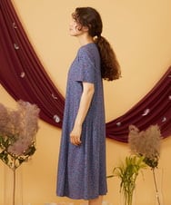 GJPJD30270 Jocomomola(ホコモモラ) 【接触冷感】Onditas ドットプリントカットソーワンピース パープル
