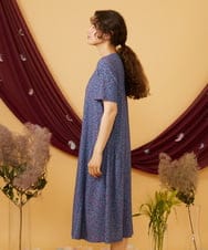 GJPJD30270 Jocomomola(ホコモモラ) 【接触冷感】Onditas ドットプリントカットソーワンピース パープル