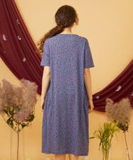 GJPJD30270 Jocomomola(ホコモモラ) 【接触冷感】Onditas ドットプリントカットソーワンピース パープル